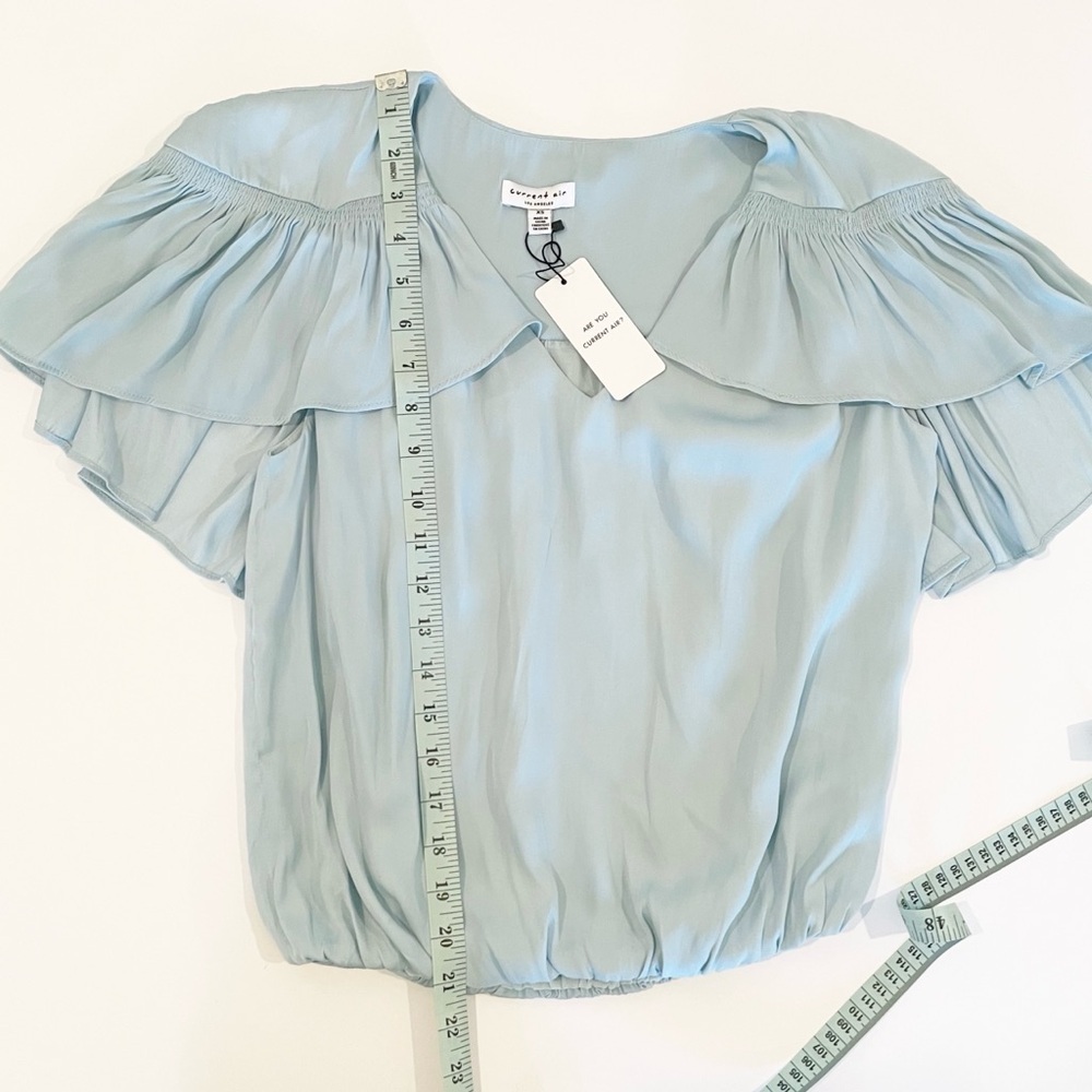 NWT Current Air capes sleeve bubble hem‎ blouse - Picture 9 of 12